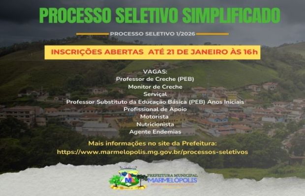 Processo Seletivo Simplificado 1/2026