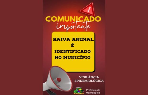 Caso de Raiva animal é detectada no Munícipio.